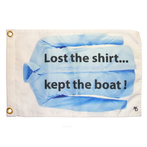 "Lost the Shirt" Drapeau comique NAUTI