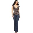 thumbnail image 2 of Sofia Jeans by Sofia Vergara Women’s Short Sleeve Ruffle Wrap Top, 2 of 7