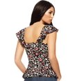 thumbnail image 3 of Sofia Jeans by Sofia Vergara Women’s Short Sleeve Ruffle Wrap Top, 3 of 7