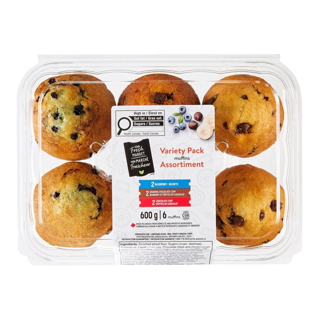 Assortiment de muffins Mon marché fraîcheur