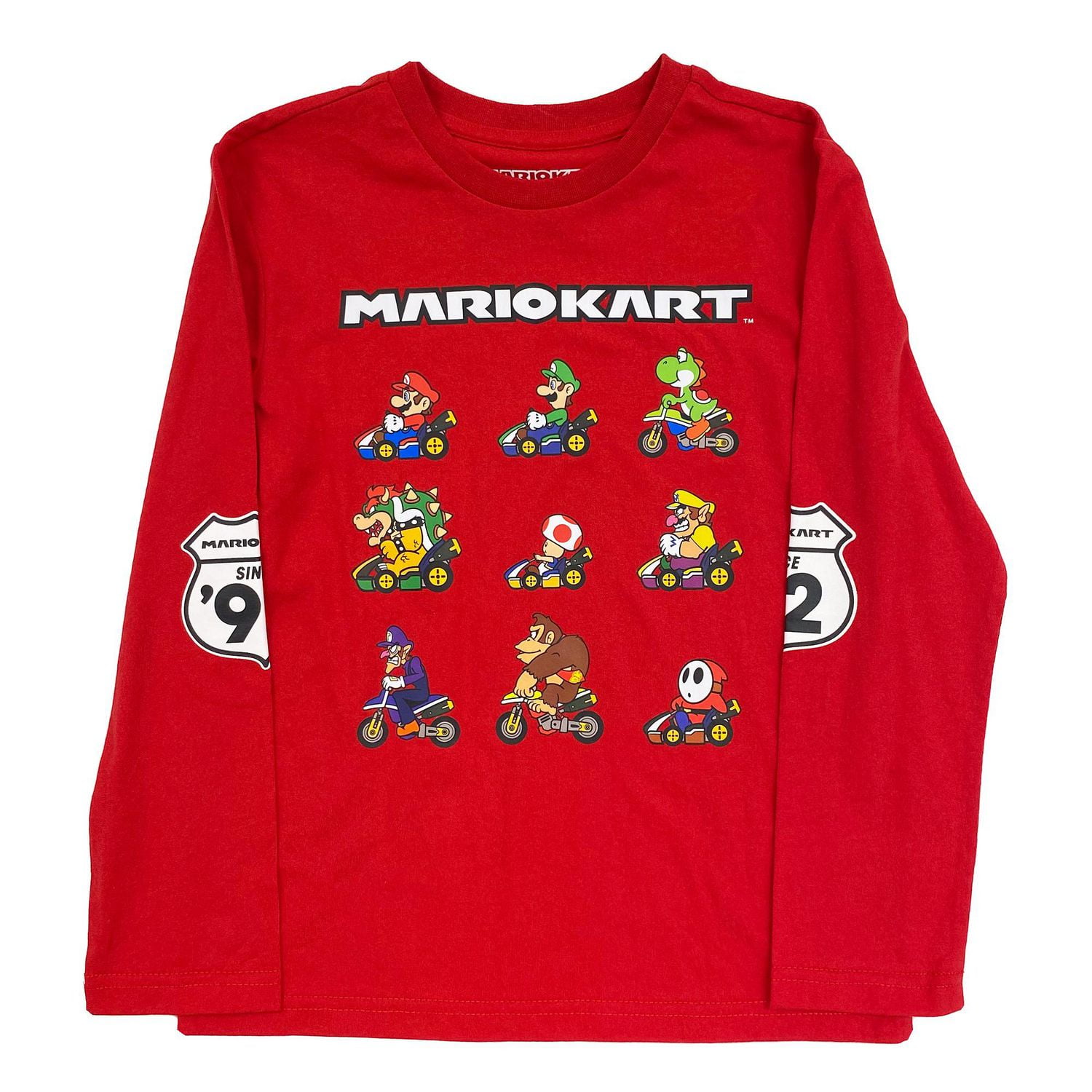 Pull à manches longues Mario Kart Table Lineup pour garçon