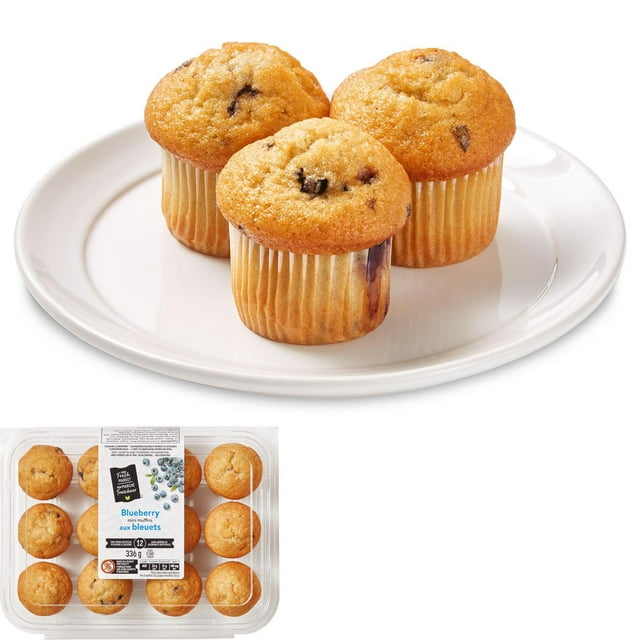 Mini muffins aux bleuets Mon mon marché fraîcheur