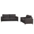thumbnail image 1 of CorLiving Cory Contemporary Grey Chenille Fabric Sofa Set, 1 of 7