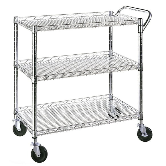 Seville Classics 3 Shelf Commercial Utility Carts