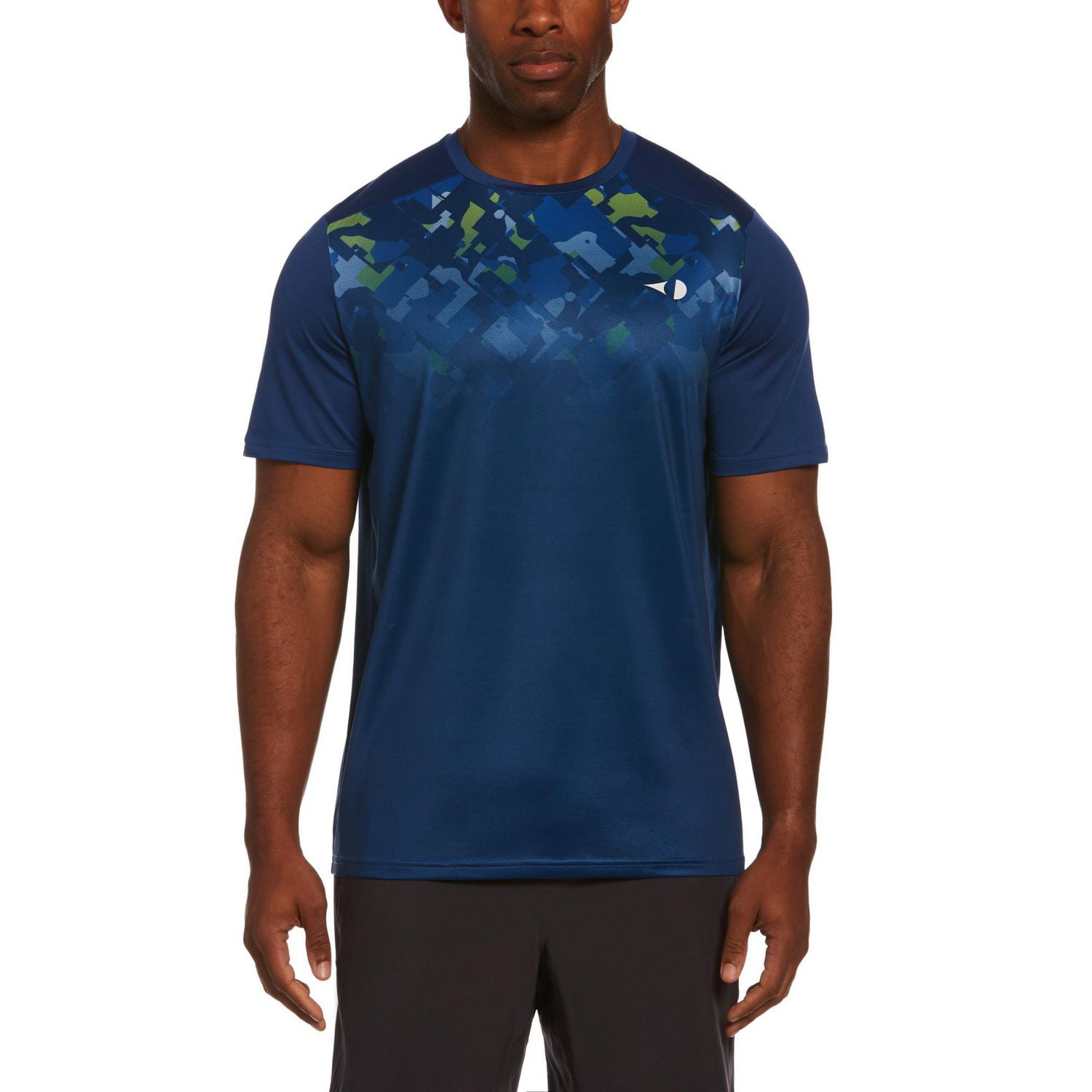 Grand Slam Tennis T-shirt de tennis à manches courtes imprimé Fadeout Tech pour homme