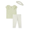 thumbnail image 2 of Ensemble 3 pièces avec haut à œillets George pour bébés filles, 2 of 2