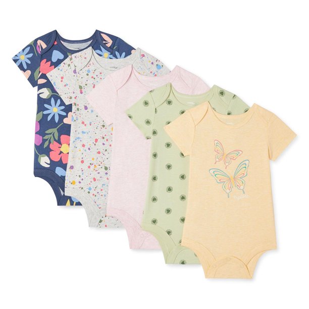 George Baby Girls' Bodysuit 5-Pack - Walmart.ca