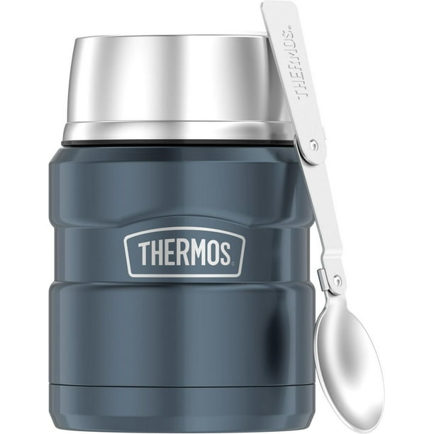 Thermos Vacuum Insulated 16 Oz Food Jar with Folding Spoon, THERMOS ...