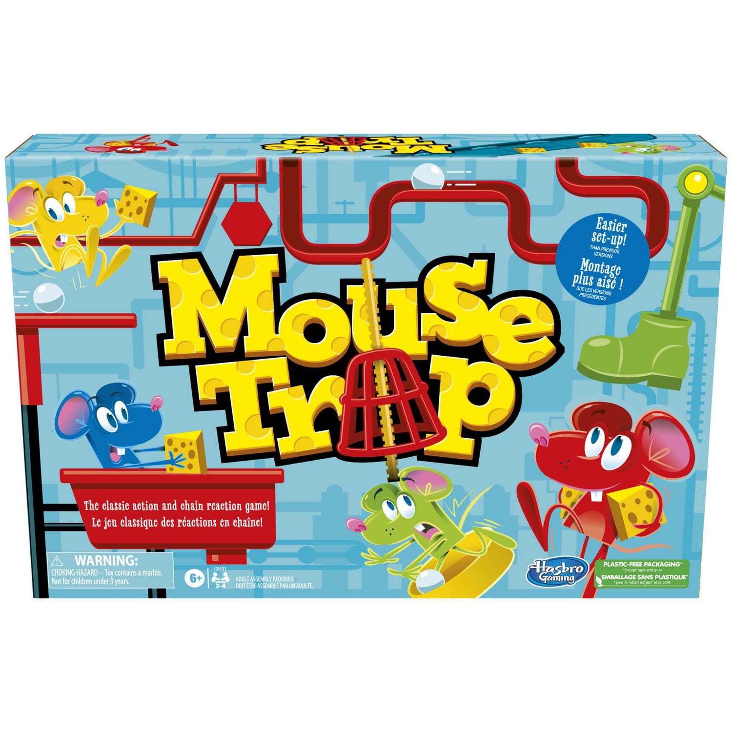 Mouse Trap Kids Board Game, Family Board Games for Kids, Easier Set-Up Than  Previous Versions, Kids Games for 2-4 Players, Kids Gifts, Ages 6 and Up,  Ages 6 and up 