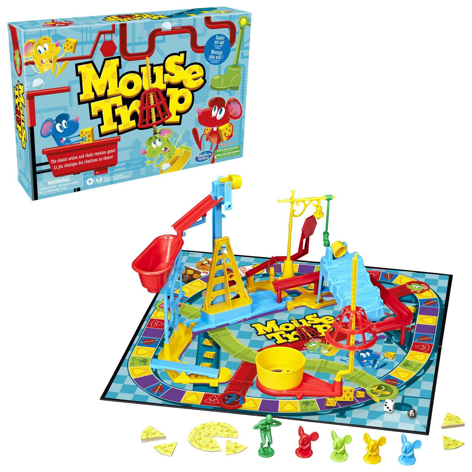 Mouse Trap Kids Board Game, Family Board Games for Kids, Easier Set-Up Than  Previous Versions, Kids Games for 2-4 Players, Kids Gifts, Ages 6 and Up,  Ages 6 and up - Walmart.ca