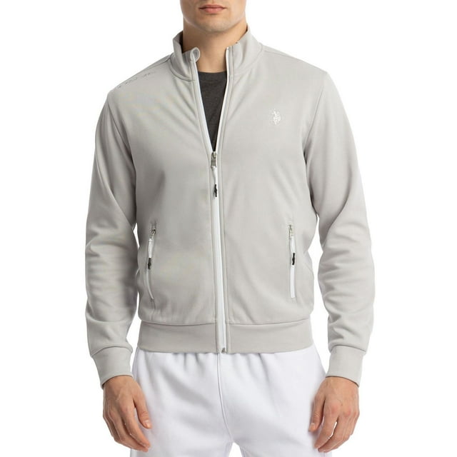 U.S. Polo Assn. Men's Bonded Interlock Full Zip Track Jacket