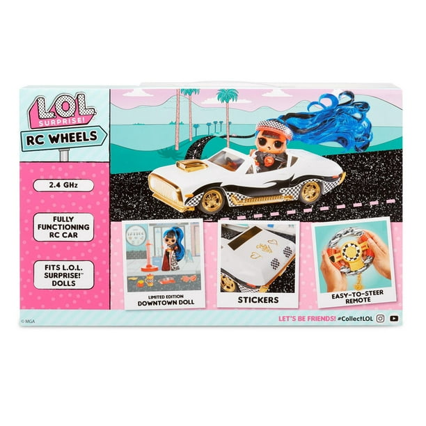 Le coffret Voiture radiocommandée LOL Surprise de GP Toys comprend 1 voiture  R/C, 1 radiocommande avec volant directionnel, 1 poupée 'série…