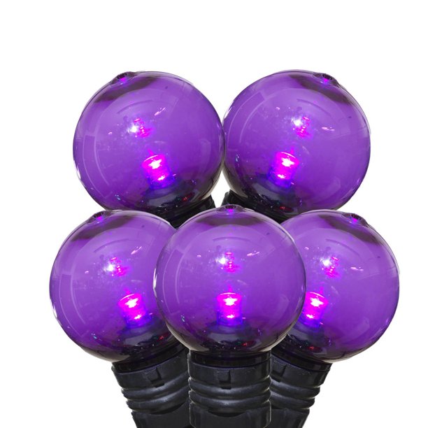 Way to Celebrate 70Count Indoor Outdoor LED G30 Halloween Globe Lights