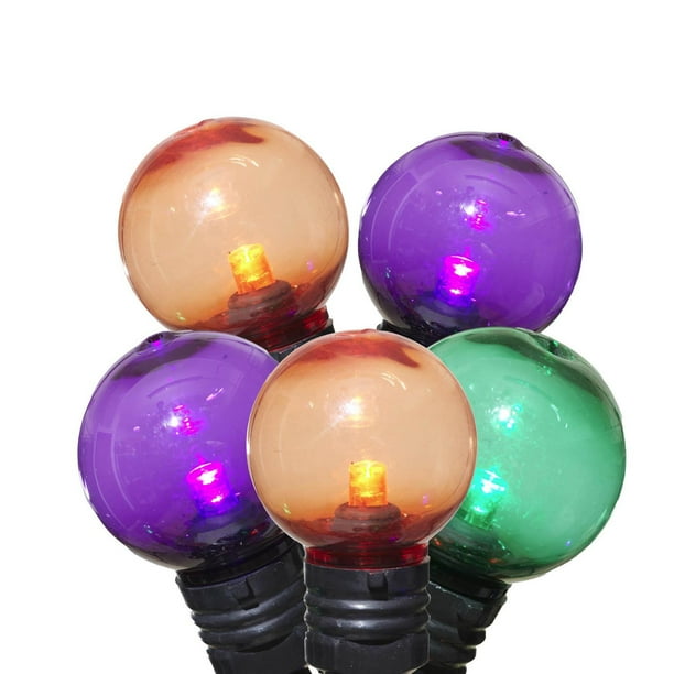 Way to Celebrate 70Count Indoor Outdoor LED G30 Halloween Globe Lights