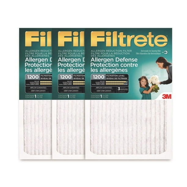 Filtre pour la réduction des allergènes FiltreteMC 16 x 25 x 1 po, paq. de 3