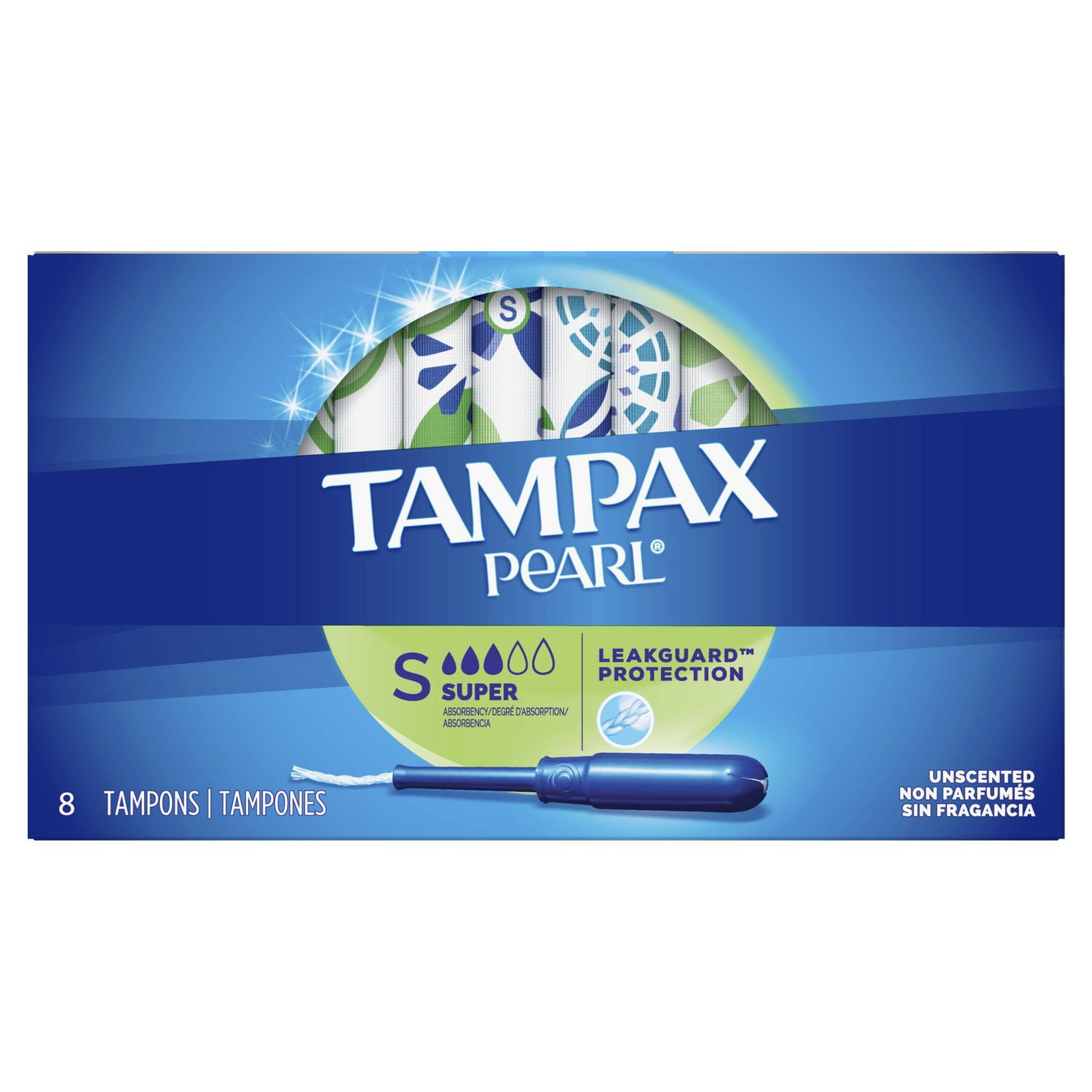 Tampax Pearl Tampons Super Absorbency with LeakGuard Braid Walmart Canada