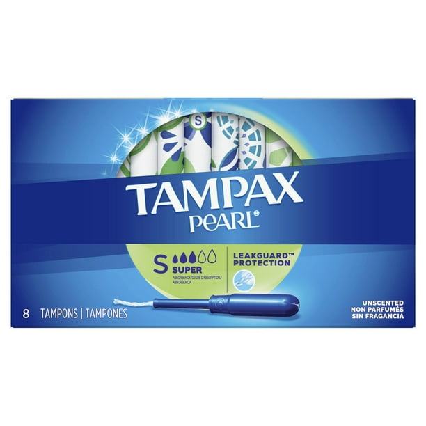 Tampax Pearl Tampons Super Absorbency With Leakguard Braid