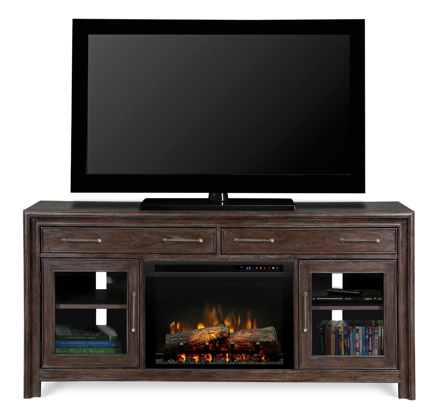 Dimplex North America Contemporary Nutmeg 5,118 Btu 68" Wide Woolbrook