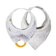 thumbnail image 1 of Dr. Brown’s™ Bandana Bib with Snap-On Teether, Bees and Grey Honeycomb 2 pack, 1 of 3