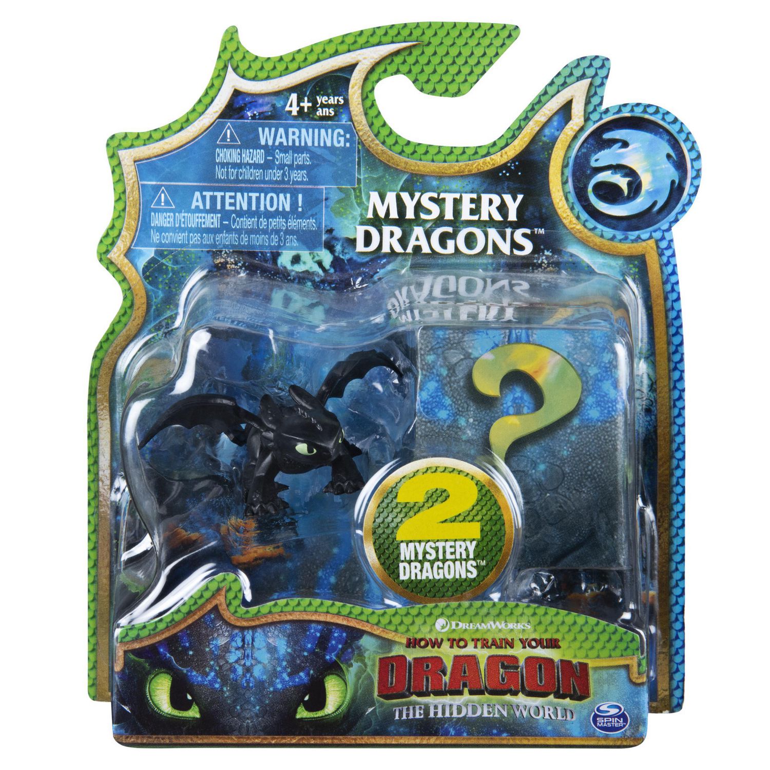 DreamWorks Dragons, Toothless Mystery Dragons 2-Pack, Collectible ...
