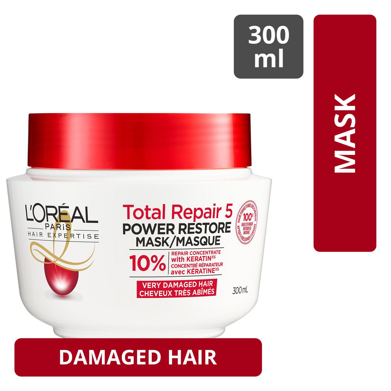 L'Oréal Paris Hair Expertise Total Repair 5 Replenishing Mask, 300 mL |  Walmart Canada