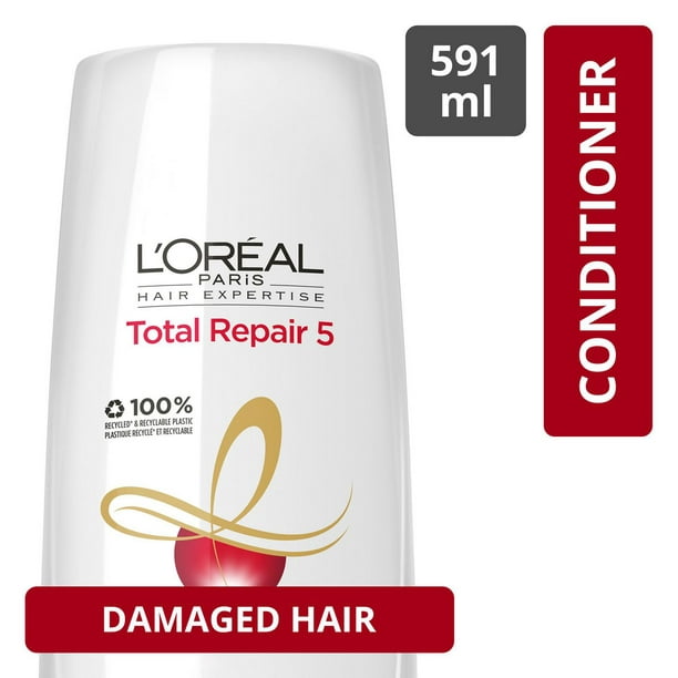L'Oréal Paris Hair Expertise Total Repair 5 après-Shampooing Cheveux Abîmés, 591 Ml 591 ml