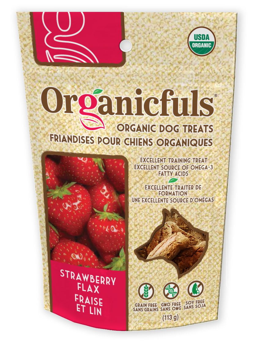 Organicfuls Organic Dog Treats Strawberry Flax Walmart Canada