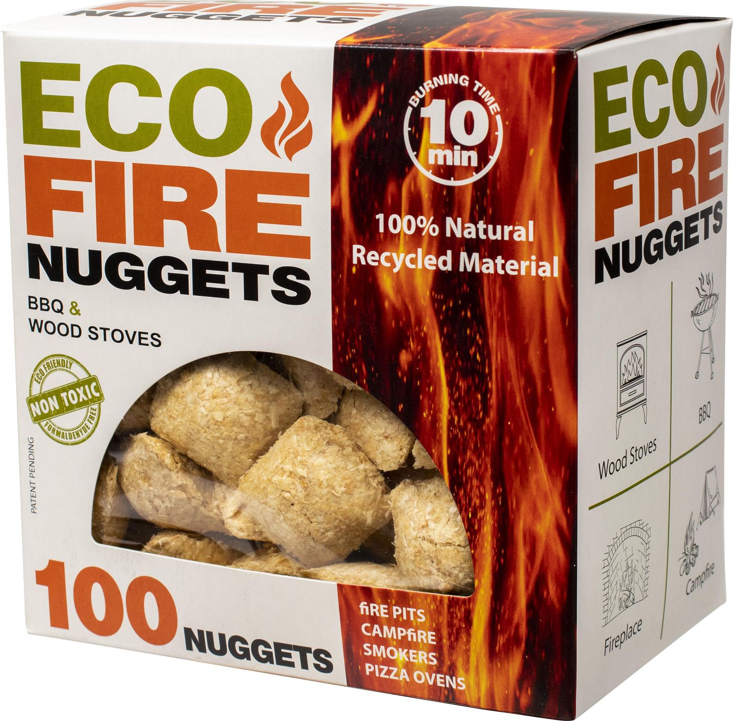Allume-Feu Eco Fire Nuggets - 100 Pièces par Boîte 
