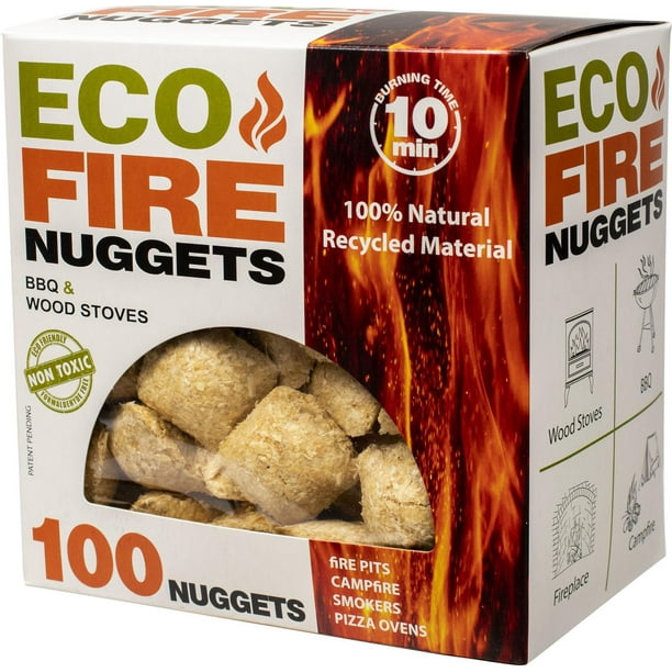 Allume-Feu Eco Fire Nuggets - 100 Pièces par Boîte 