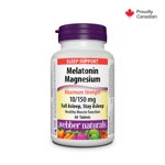 Webber Naturals, Melatonin Magnésium, 10/150 Mg