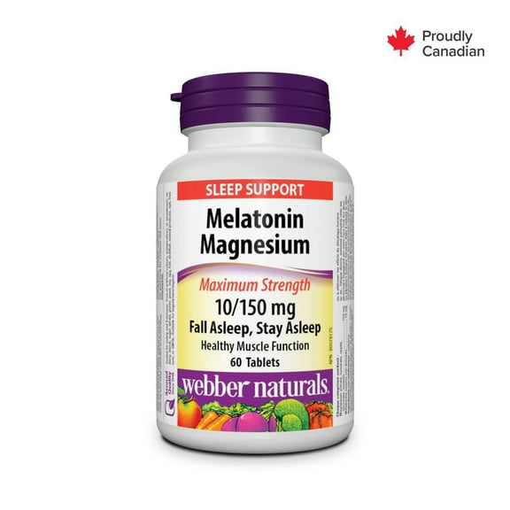 Webber Naturals, Melatonin Magnesium, 10/150 Mg