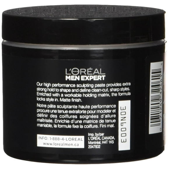 L'Oréal Paris Men Expert Sculpting Paste, Hair Styling, 110 g, 110 g