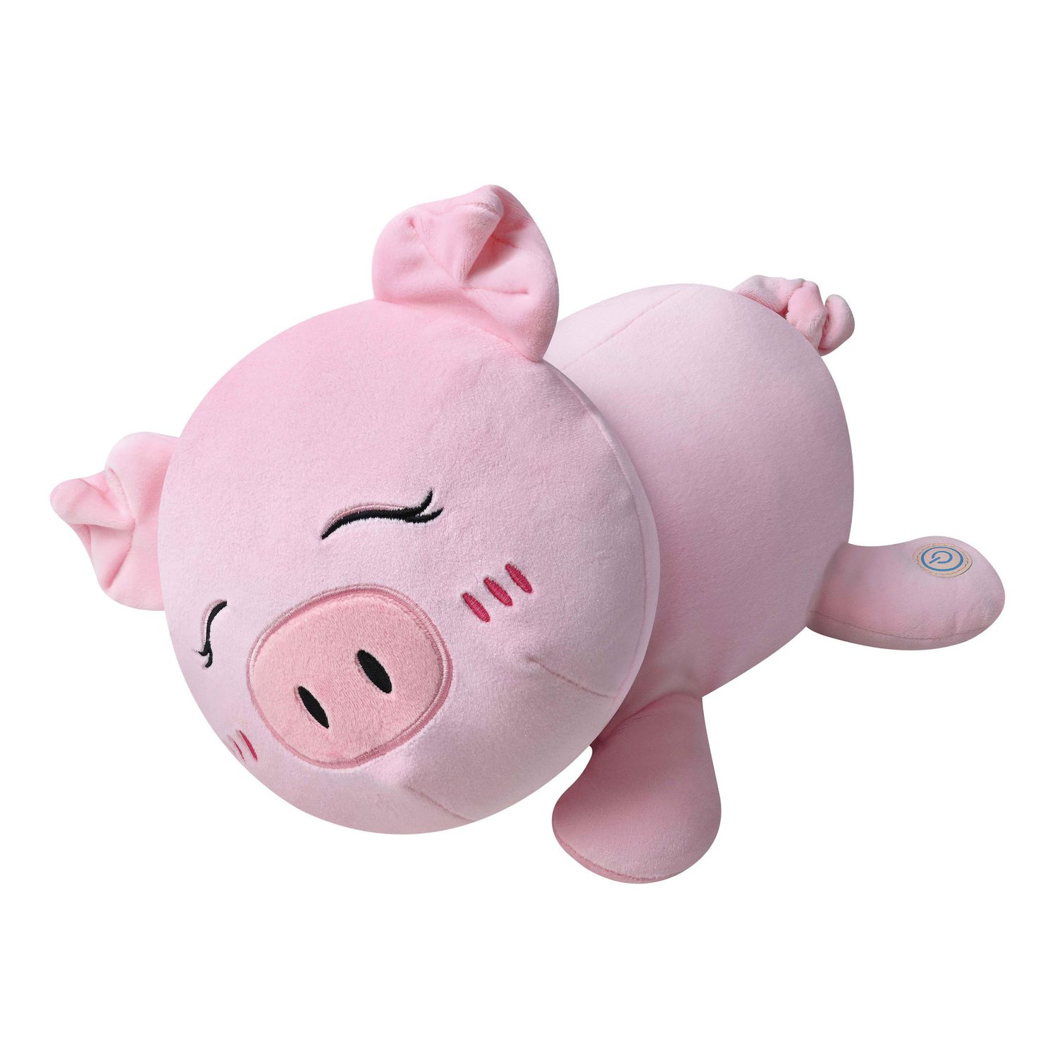 Health Touch Pink Plush Pig Vibrating Massage Pillow