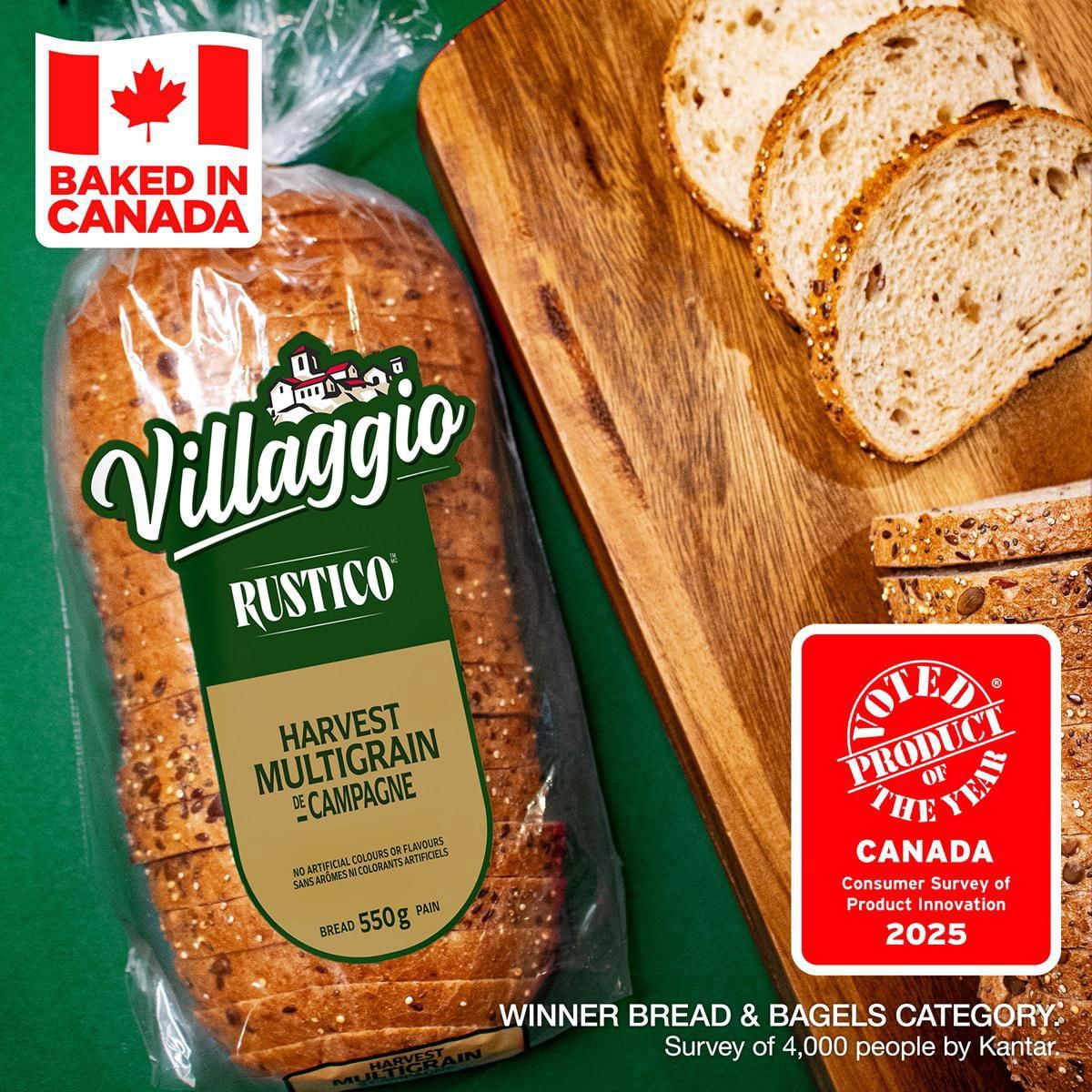 thumbnail image 4 of Villaggio® Rustico™ Harvest Multigrain Bread, 4 of 10