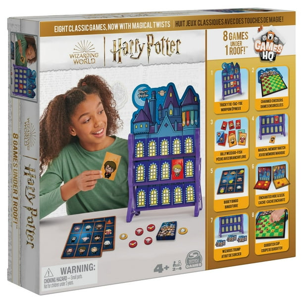 Wizarding World, Harry Potter Games HQ, Dames, Morpion, Jeu de mémoire, Va  à la pêche, Carton de loto bingo, Jeux, Cadeau Les Animaux fantastiques,  pour adultes et enfants à partir de 4