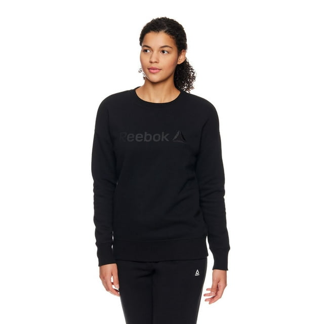 Reebok Womens Purpose Crew Pullover Sweatshirt