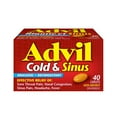 thumbnail image 1 of Advil Cold & Sinus Caplets With Fever Relief And Nasal Decongestant, 40 Count, 1 of 8