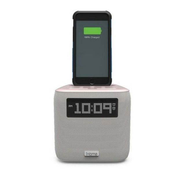 iHome Dual Alarm FM Clock Radio Lightning Dock
