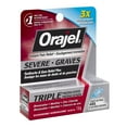 thumbnail image 2 of Orajel for Toothache & Gum Pain: 3X medicated Severe Toothache & Gum Relief Plus, 7g Cream Tube from #1 Oral Pain Relief Brand, 2 of 5