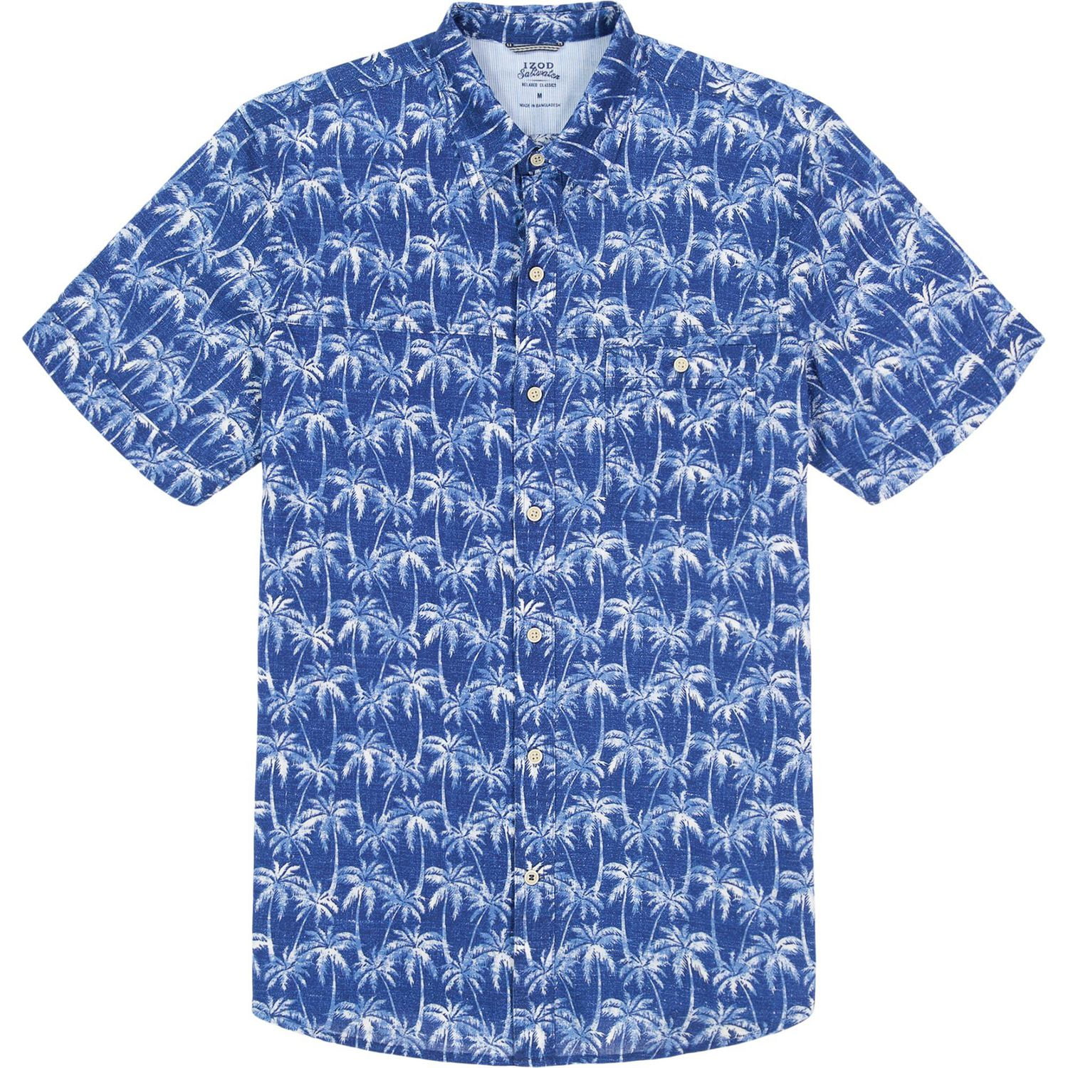 IZOD MENS SHORT SLEEVE DOCKSIDE WOVEN