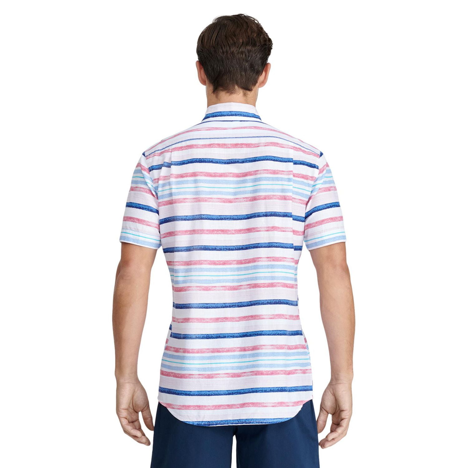 IZOD MENS SHORT SLEEVE DOCKSIDE WOVEN