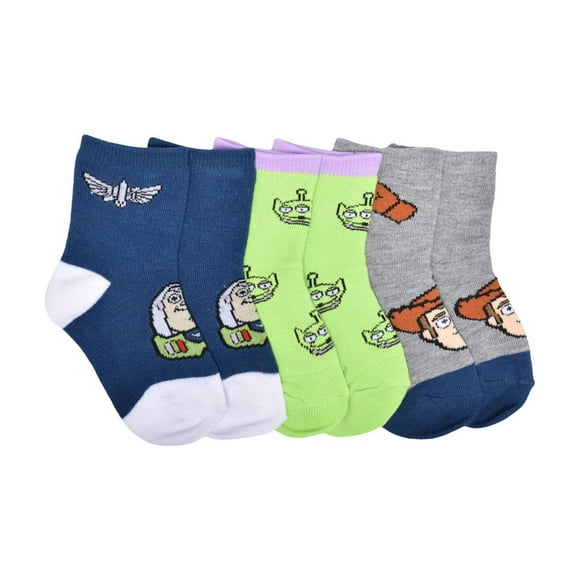 Toy Story 3 pack Crew Socks, Toy Story 3 pack Crew Socks size 12-24mo