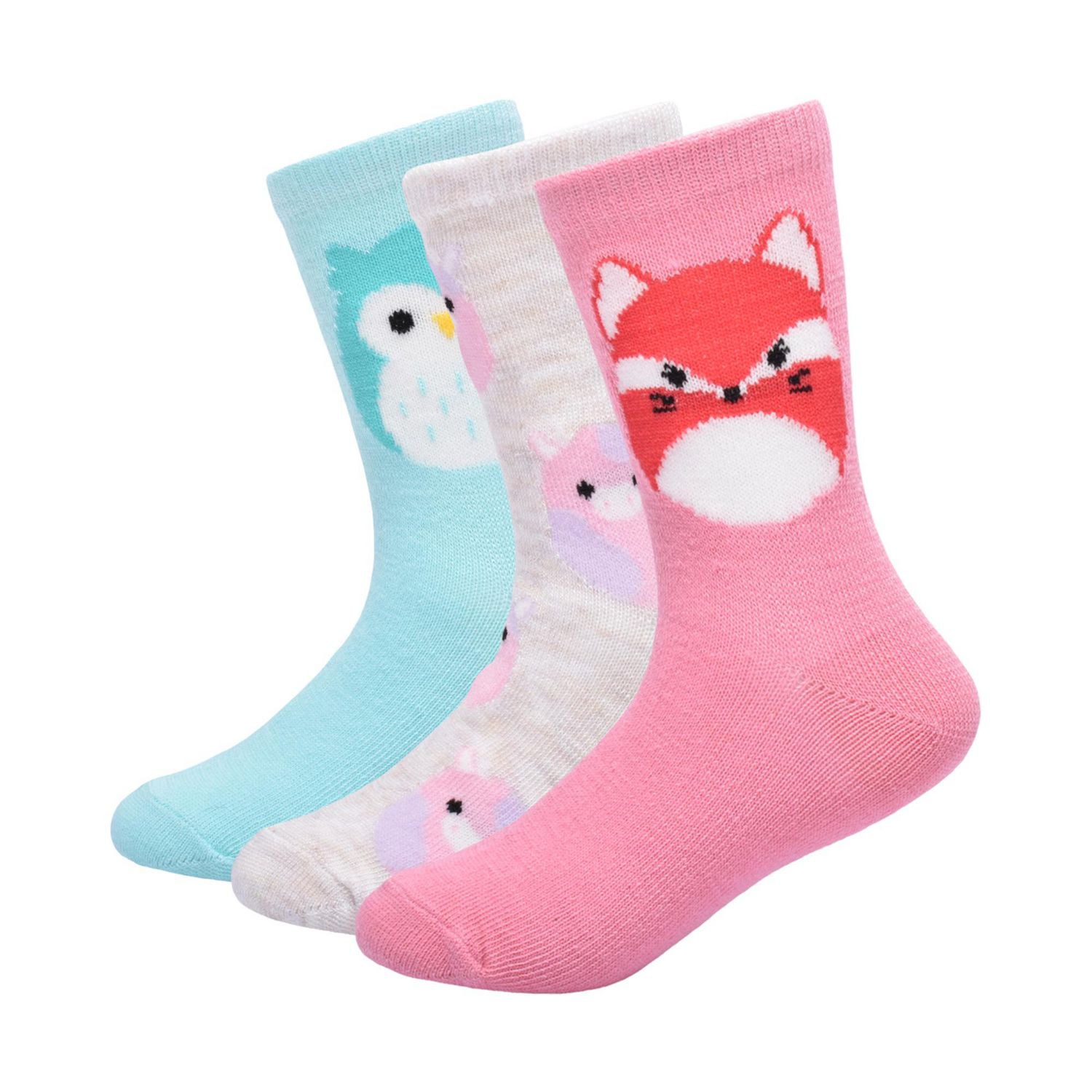 Squishmallows 3 pack Crew Socks, Squishmallows 3 pack Crew Socks sizes 10-13