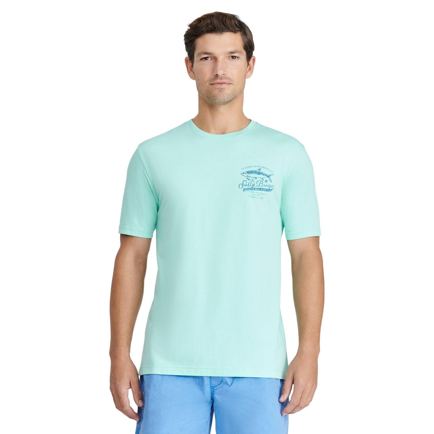IZOD MENS SHORT SLEEVE GRAPHIC TEE