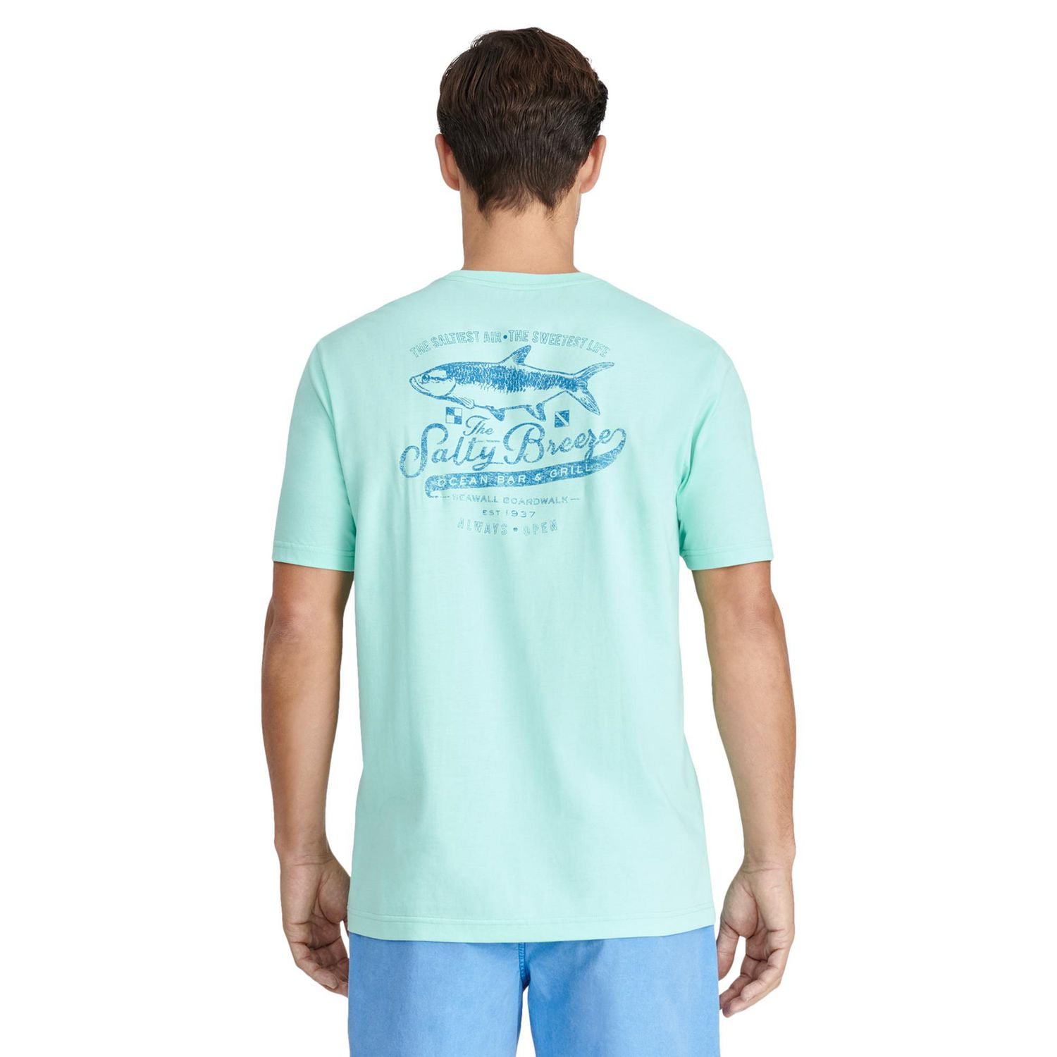 IZOD MENS SHORT SLEEVE GRAPHIC TEE