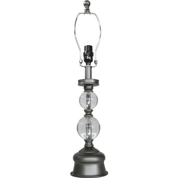 Base de lampe de table Mainstays à deux ballons en cristal clair