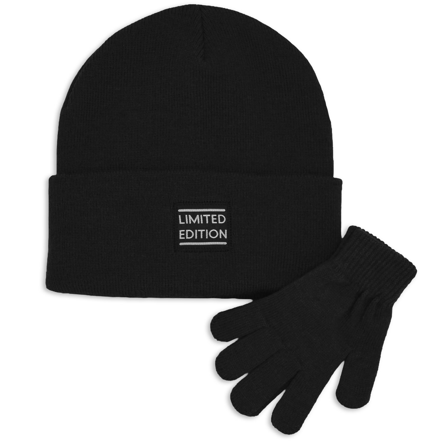 Hot Paws Ensemble 2 pièces, gant et bonnet en tricot, pour garçons