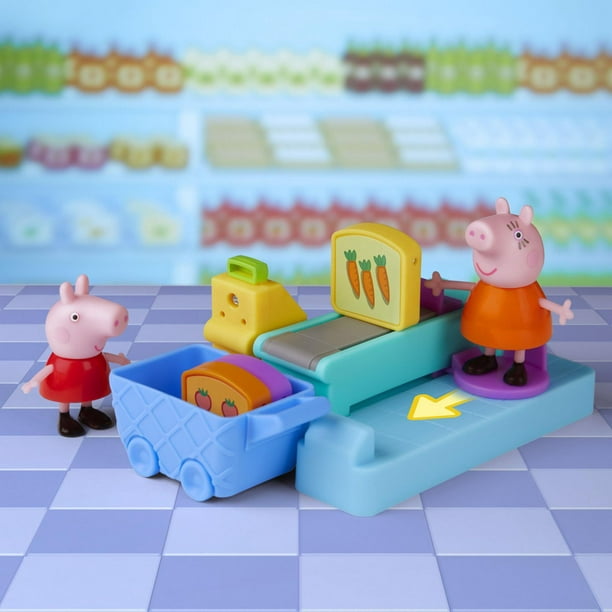 Peppa Pig Peppa's Adventures Peppa à l'épicerie, jouet préscolaire avec 2  figurines et 8 accessoires, dès 3 ans au meilleur prix