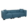 thumbnail image 1 of CorLiving Lida Blue Fabric 3 Piece Sectional Sofa Set, 1 of 5