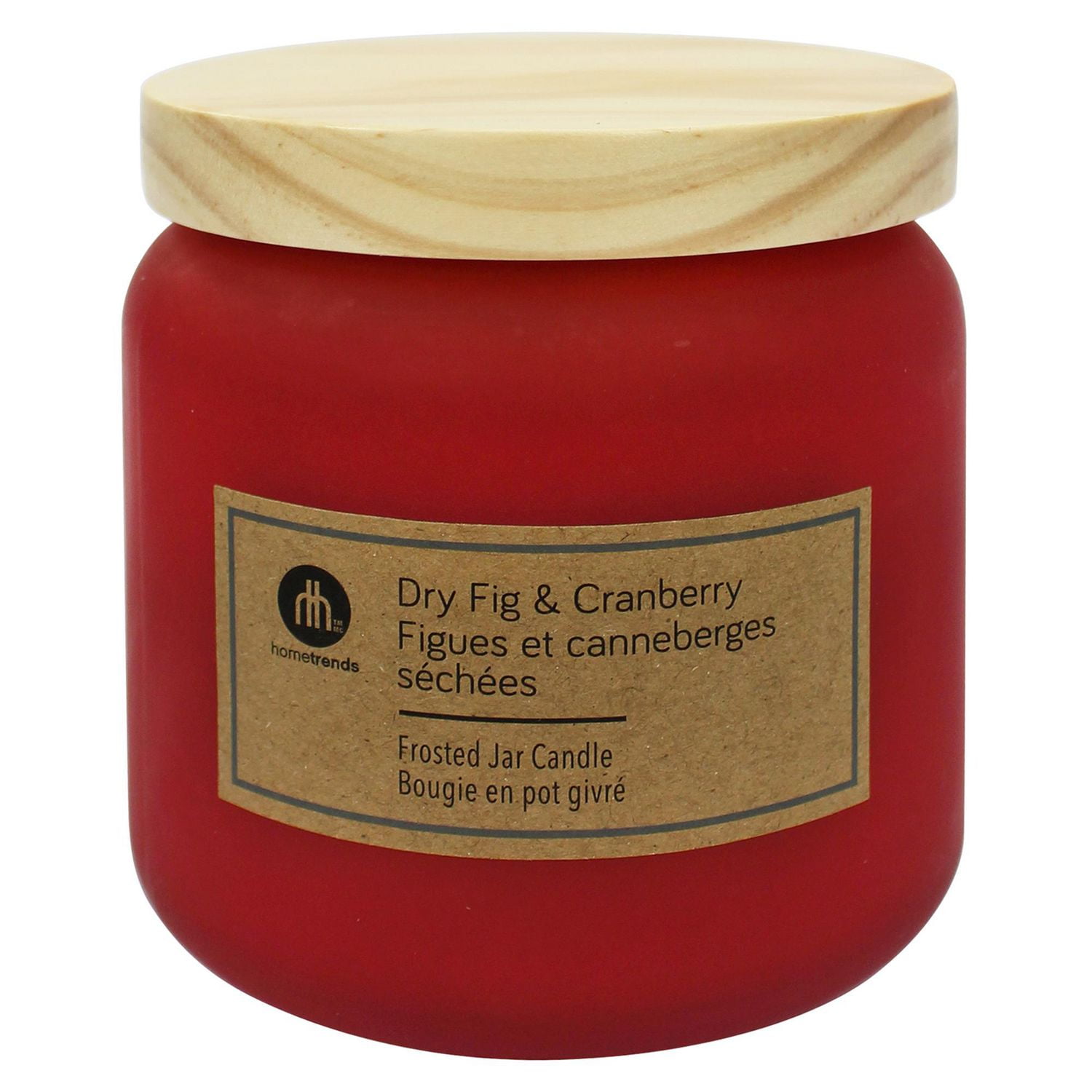 Hometrends 14oz DRY FIG & CRANBERRY Frosted Jar Candle Walmart Canada